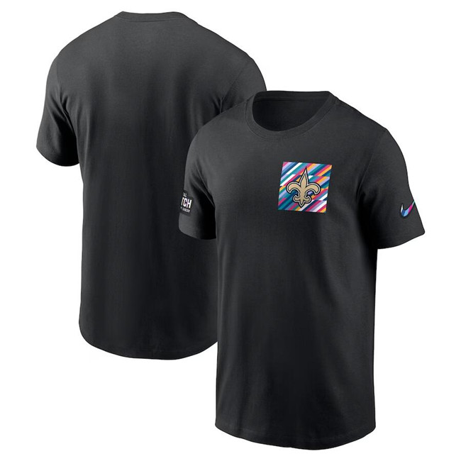 Men's New Orleans Saints Black 2023 Crucial Catch Sideline Tri-Blend T-Shirt Men's New Orleans Saints Black 2023 Crucial Catch Sideline Tri-Blend T-Shirt